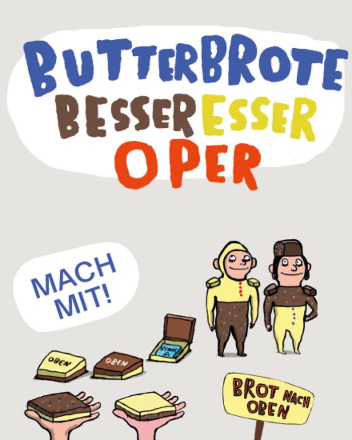 Flyer für Kindertheater: Butterbrote BesserEsser-Oper